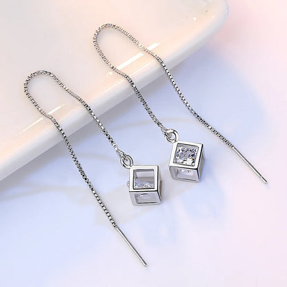 925 Sterling Silver Double Hoop Earrings