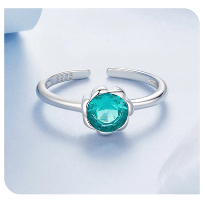 JEW008R    925 Sterling Silver Cute Flower Adjustable Ring, Gold Plated - Klixstore