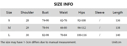 CLO028DJ
Woman Clothing O-neck Sleeveless Tunics High Slit Long Dress Streetwear Y2K Female High Waist Ruched Solid Holiday Party Dresses - Klixstore