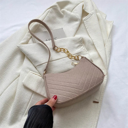 Women's Mini Felt Crescent Bag