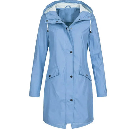 Women’s Mid-Length Outdoor Windbreaker Coat