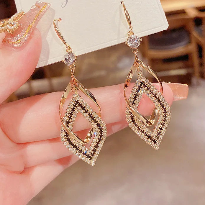 Geometric Hollow Out Hanging Earrings