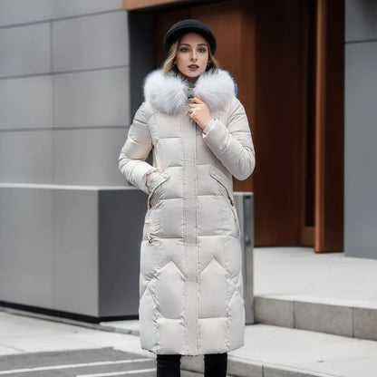 2025 Long Padded Winter Parka for Women