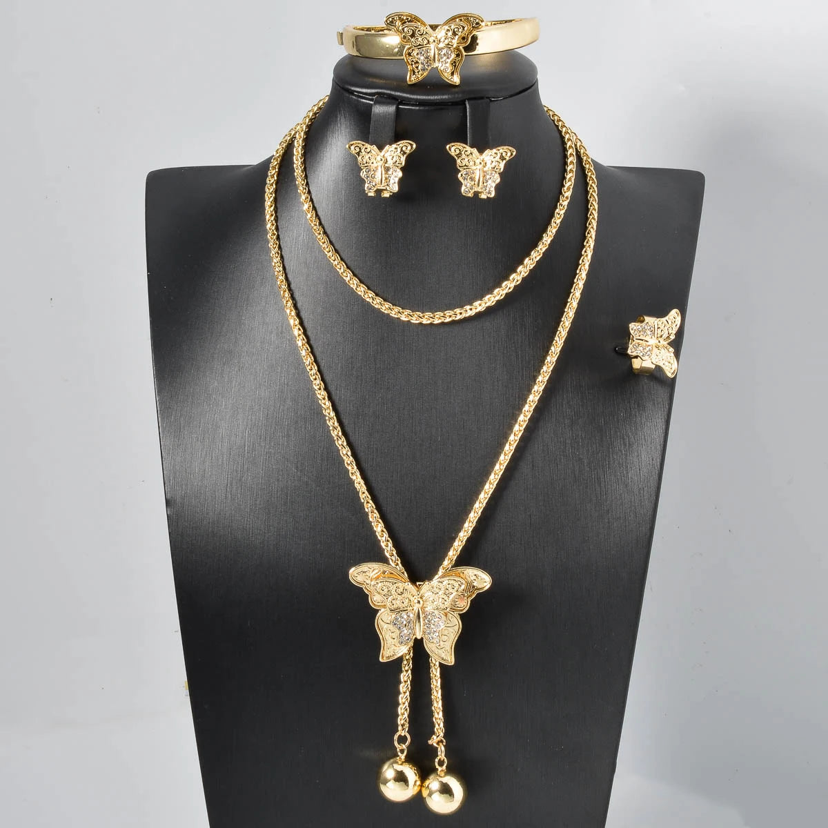 4PCS Butterfly Jewelry Set