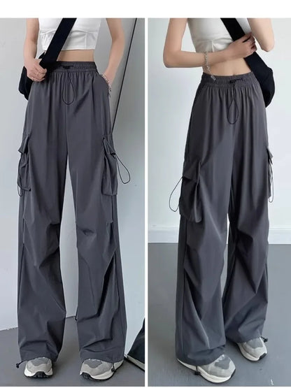Female High Waist  Loose Pants