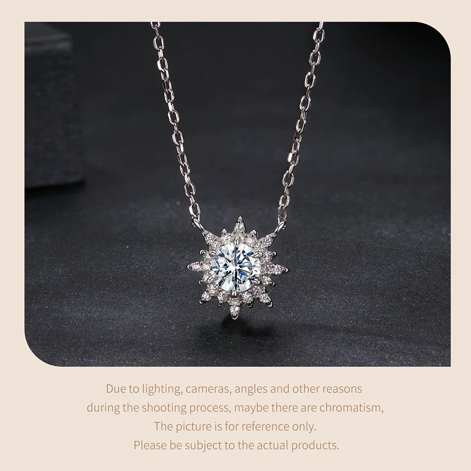 Sun Moissanite Necklace