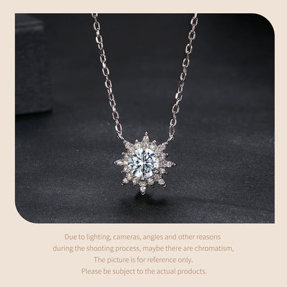 Sun Moissanite Necklace