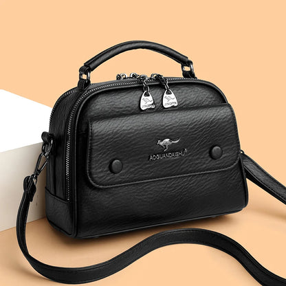 Luxury Designer Checkered Crossbody Shoulder Bag