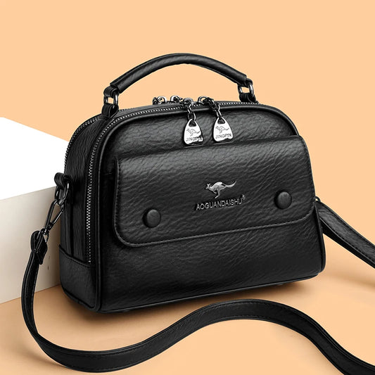Luxury Designer Checkered Crossbody Shoulder Bag