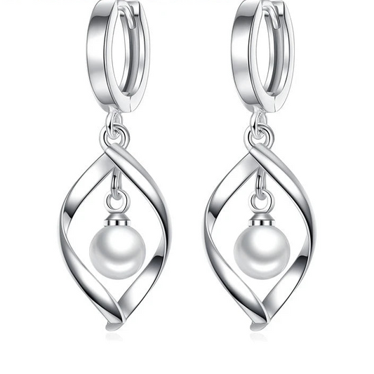 925 Sterling Silver Pearl Earrings for Women