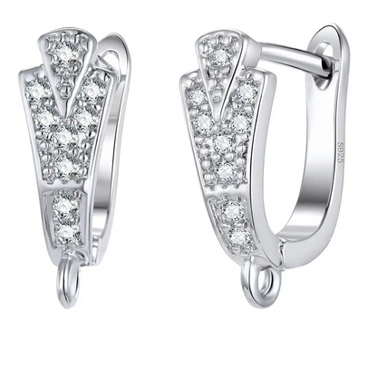 925 Sterling Silver Korean Earring Findings for DIY Jewelry