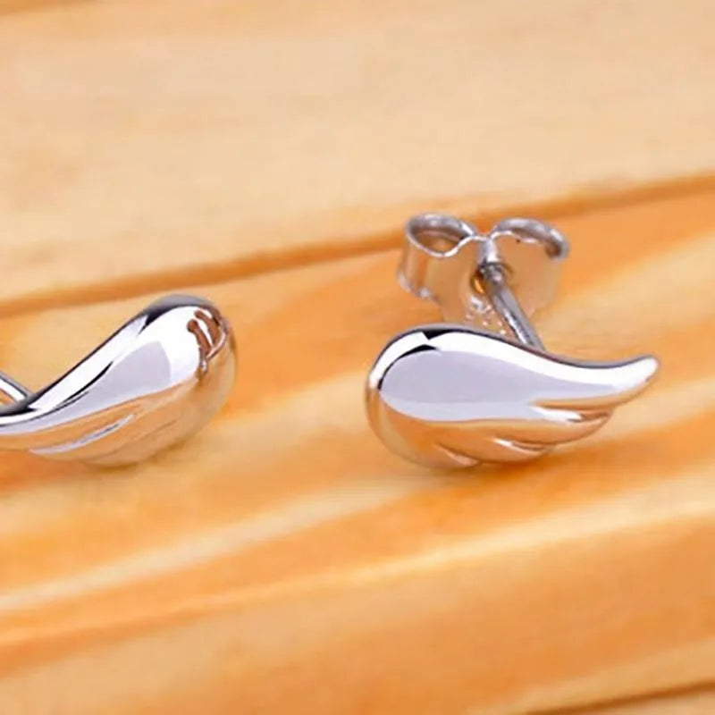 925 Silver Classic Wing Stud Earrings