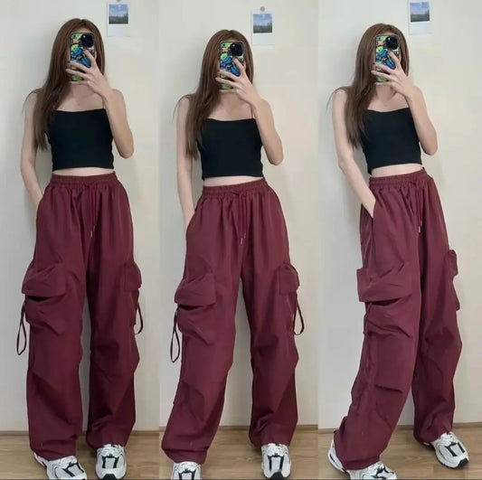 High-Waisted Straight-Leg Pants
