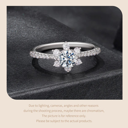 Round Cut Moissanite Wedding Ring