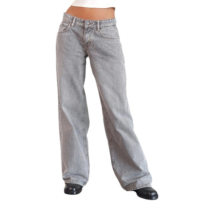 Women’s Loose Wide Leg Cargo Denim Pants 2025