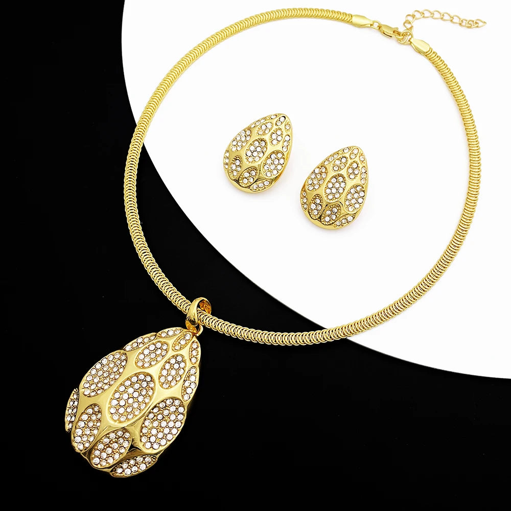 Dubai Wedding Necklace & Earrings Set