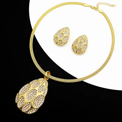 Dubai Wedding Necklace & Earrings Set