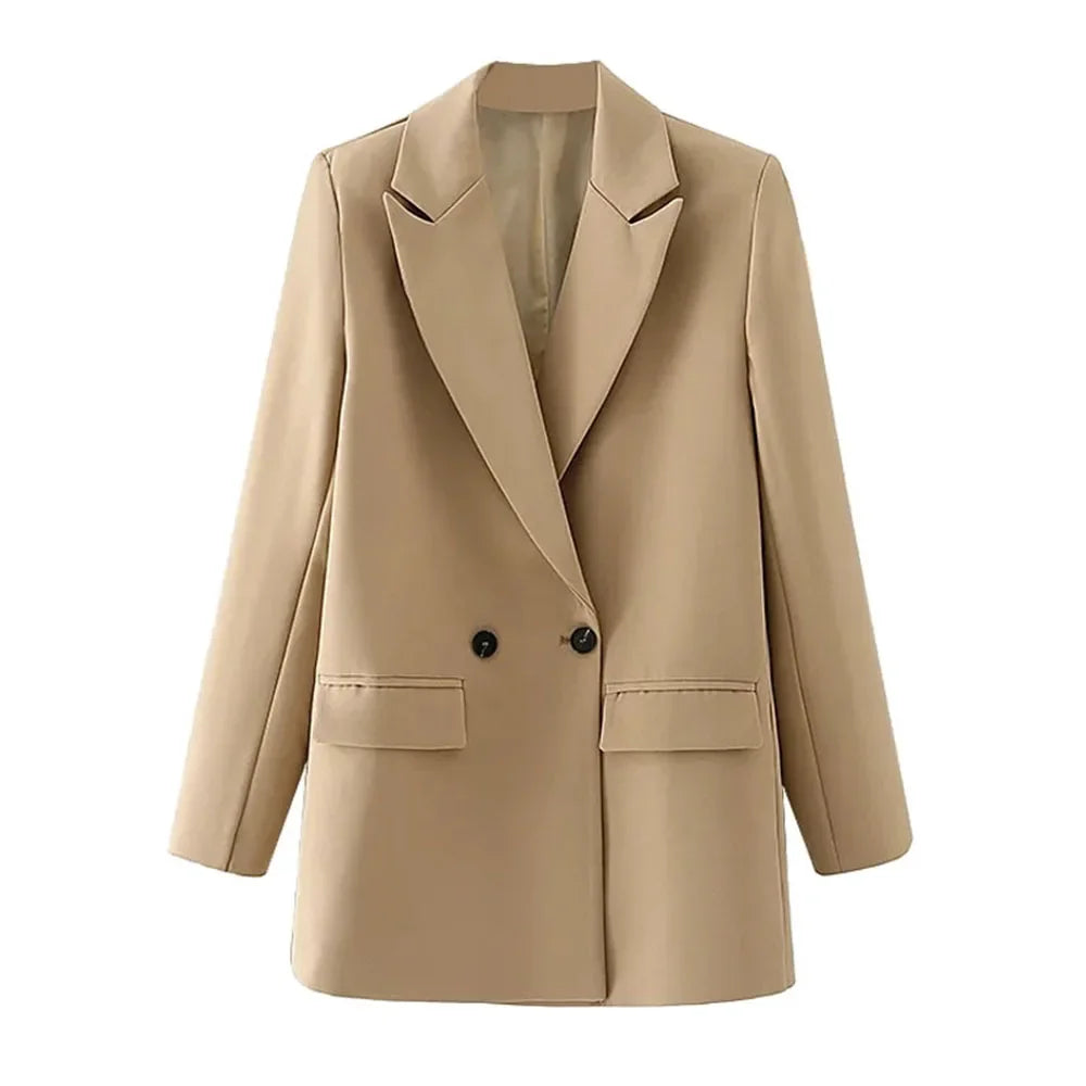 Women’s Double-Breasted  Office Blazer
