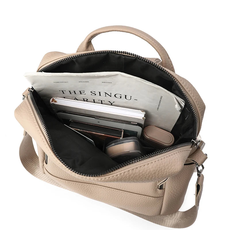 Women's Faux Leather Backpack Purse