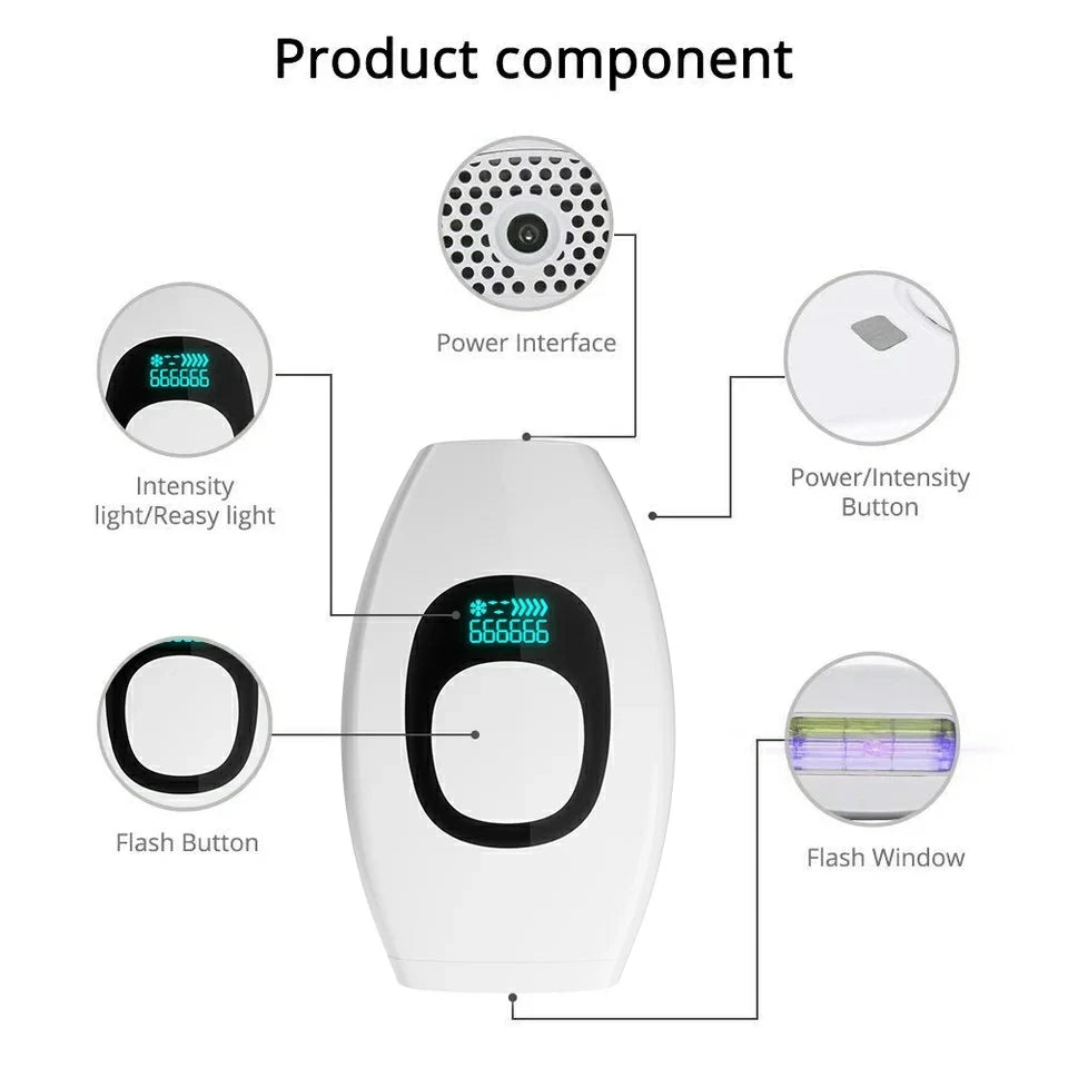990,000 Flashes IPL Laser Hair Removal Device