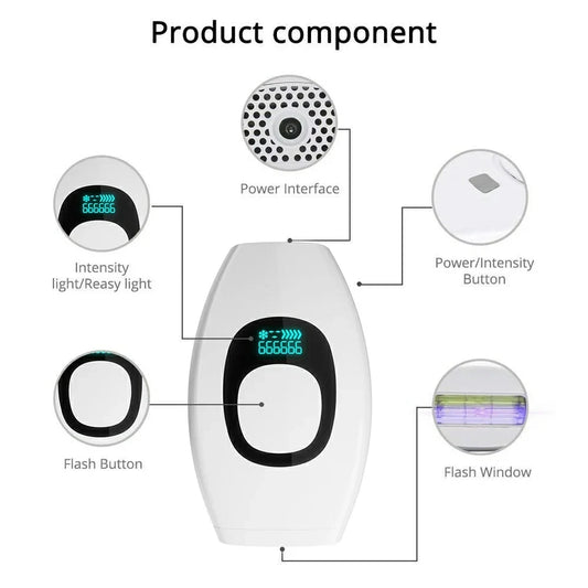 990,000 Flashes IPL Laser Hair Removal Device