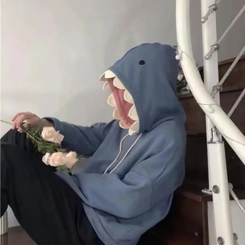 New Funny Shark Patchwork Hoodies
