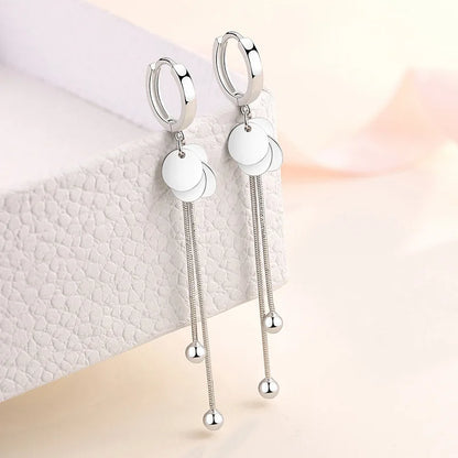 925 Sterling Silver Charm Hoop Earrings