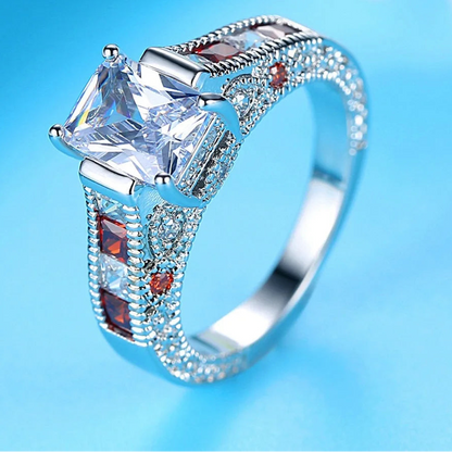 Genuine 925 Sterling Silver Wedding Ring for Women