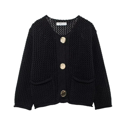 Knitted Button Cardigan for Women