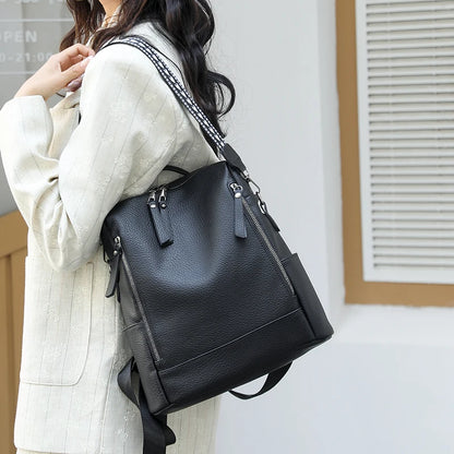 Women's Faux Leather Backpack Purse