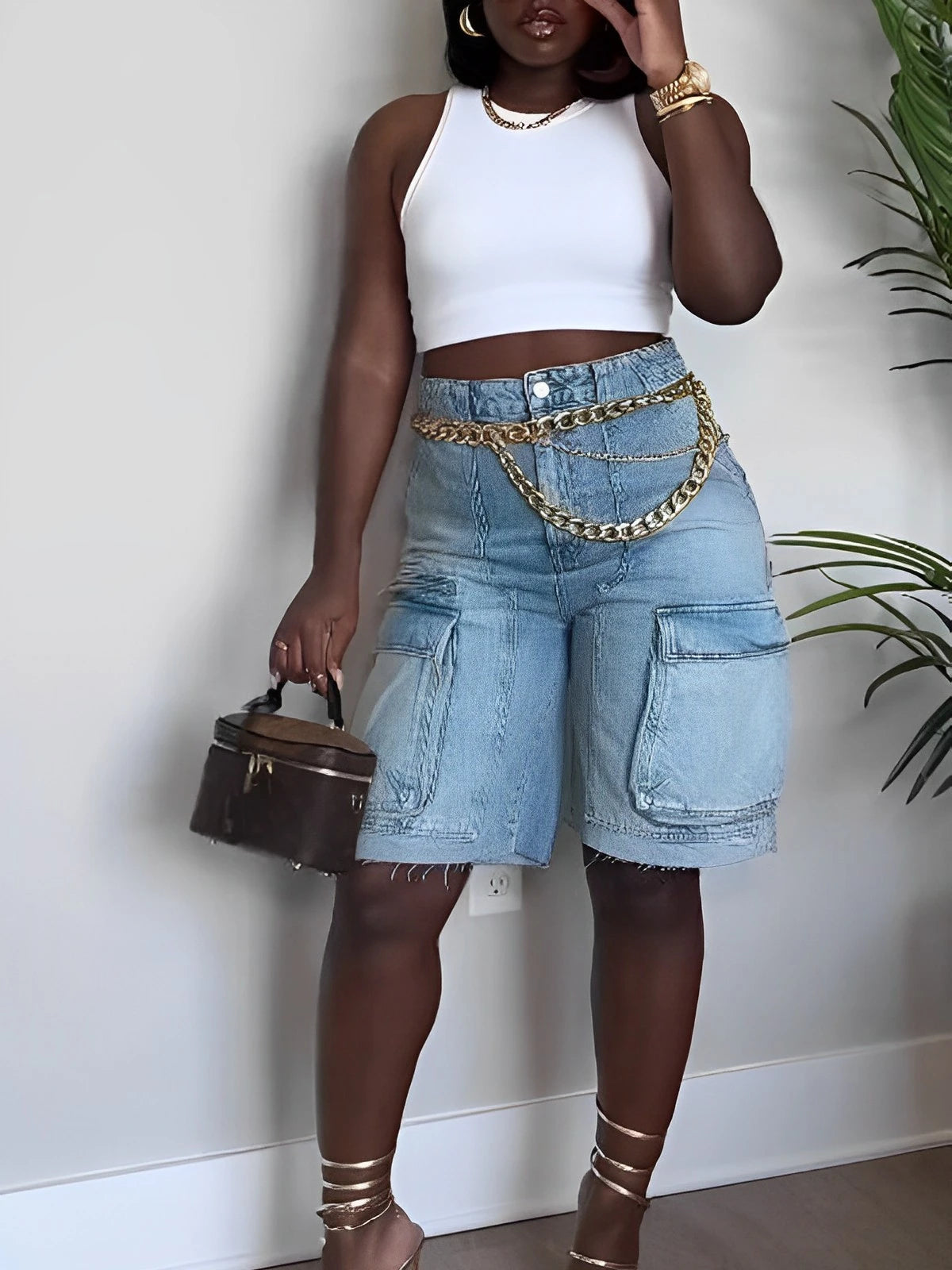 Jeans Party Short Pants