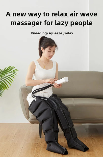Electric Air Pressure Leg & Calf Massager with Remote Control
