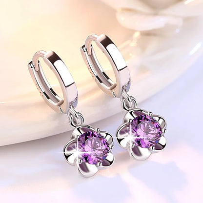 925 Sterling Silver Double Hoop Earrings