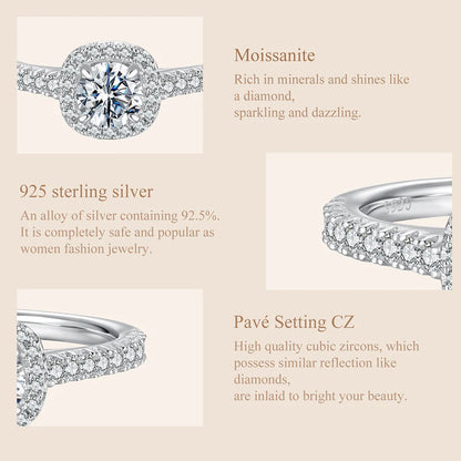Solitaire Moissanite Engagement Rings