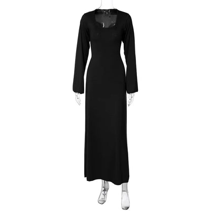 CLO054DJ
Women Fashion Long Sleeve Lace-up Tunics Long Dress 2025 Autumn Office Lady High Waist Bandage Solid Party Dresses High Street - Klixstore