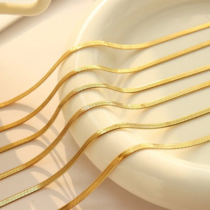 Stainless Steel Herringbone Chain Jewelry Set for Women