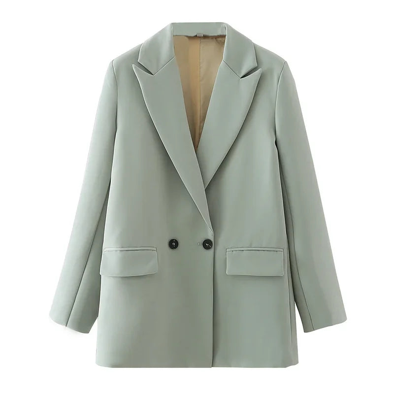 Women’s Double-Breasted  Office Blazer