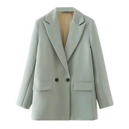 Women’s Double-Breasted  Office Blazer