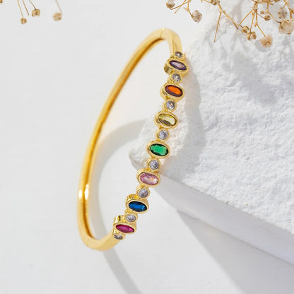 Micro Inlaid Zircon Bangle