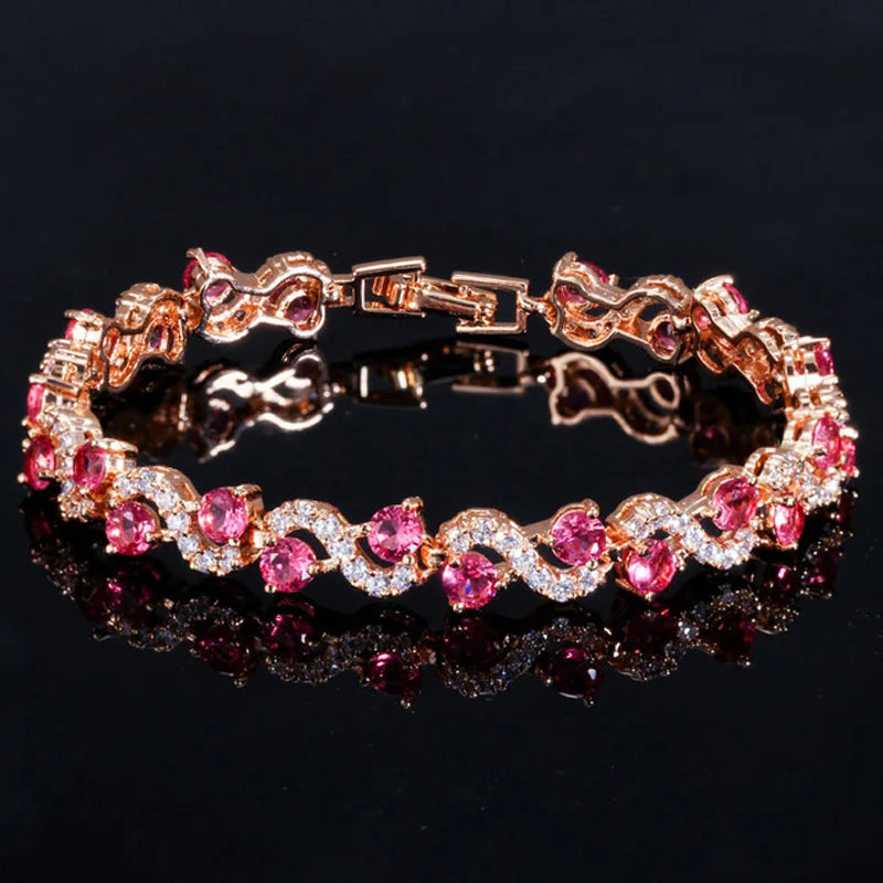 Silver Cubic Zirconia Tennis Bracelet