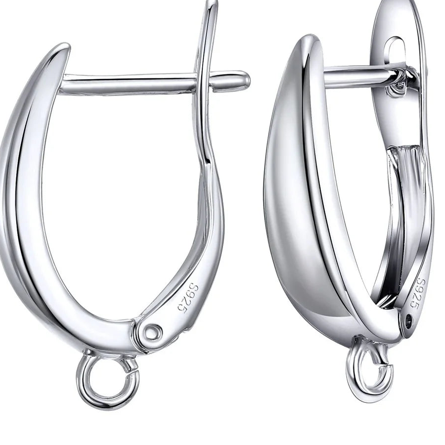 925 Sterling Silver Earring Findings for DIY Jewelry