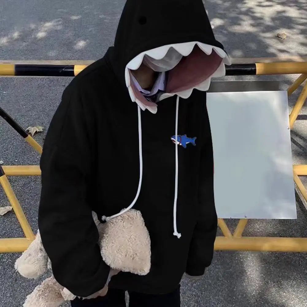 New Funny Shark Patchwork Hoodies