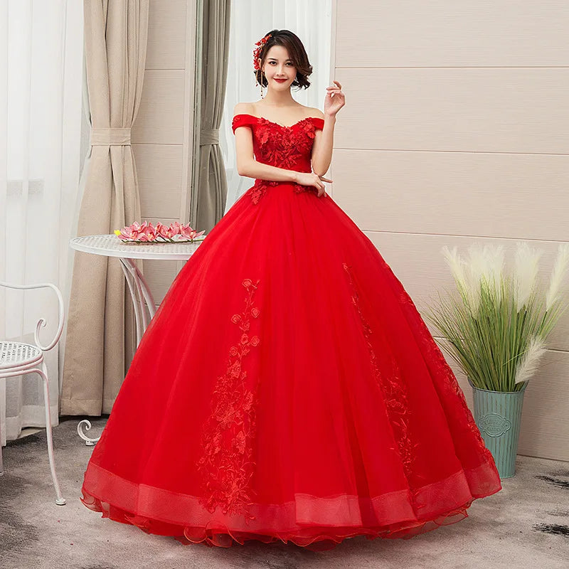 Luxury Lace Ball Gown Quinceañera Dress