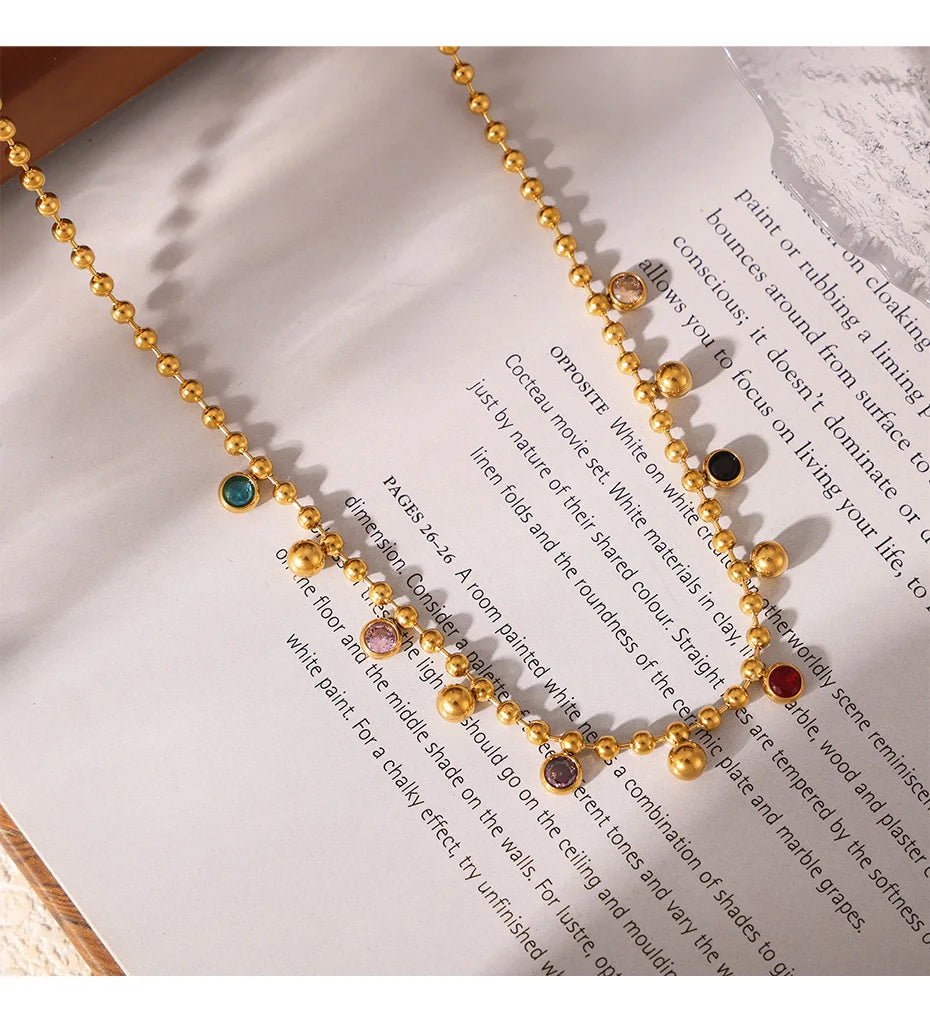 Boho Glass Bead Jewelry Set for Women