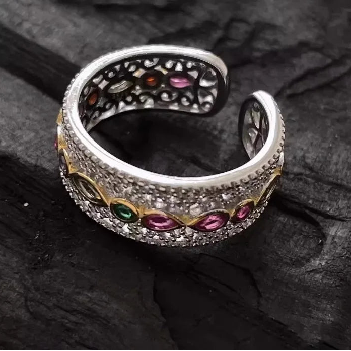 Authentic 925 Sterling Silver Cubic Zirconia Promise Ring for Women