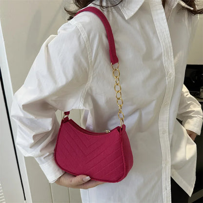Women's Mini Felt Crescent Bag