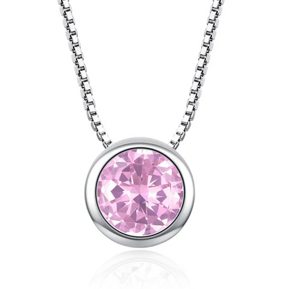925 Sterling Silver CZ Pendant Necklace for Women