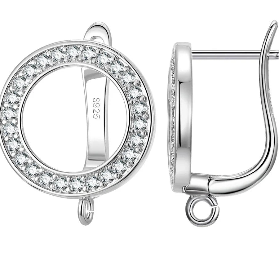 925 Sterling Silver Earring Findings for DIY Jewelry