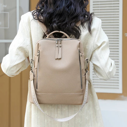 Women's Faux Leather Backpack Purse