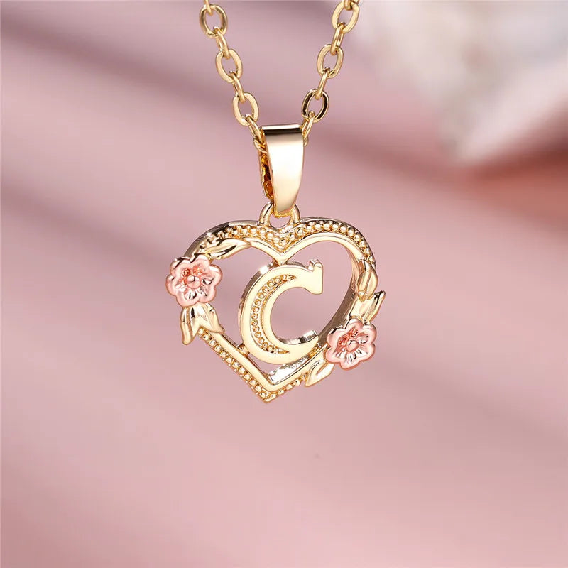 Letter Pendant Necklace
